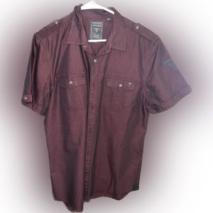 Large button down guess shirt